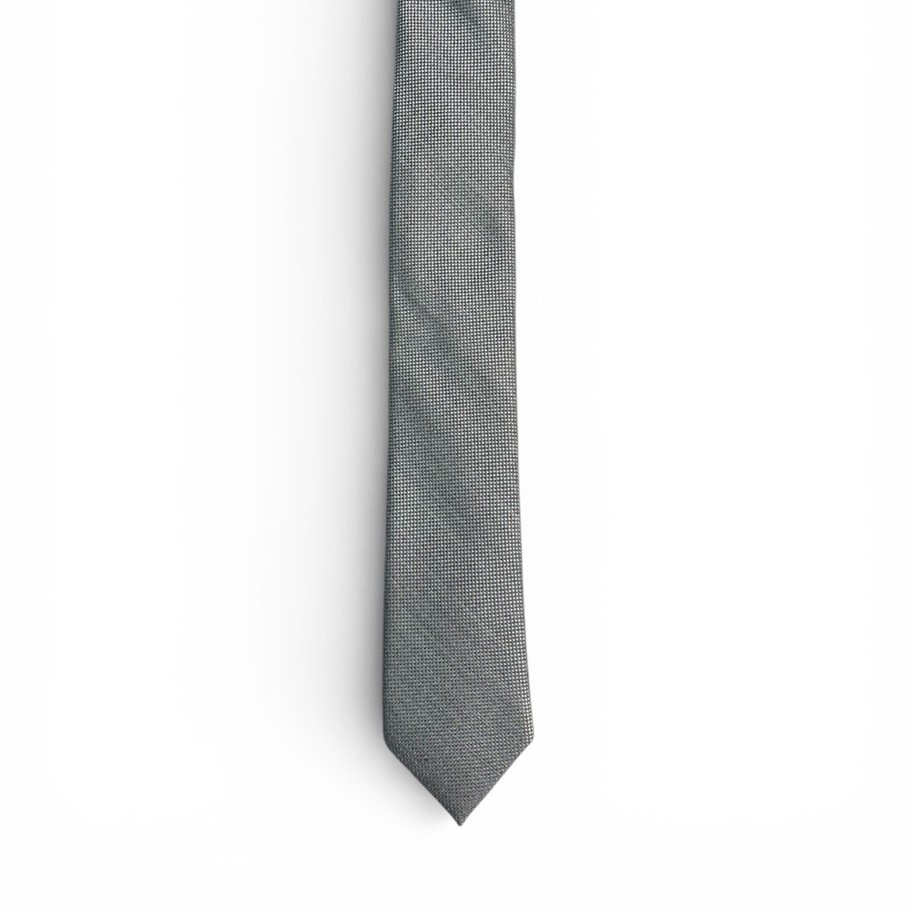 JF J.Ferrar Sleek Gray Men's Tie